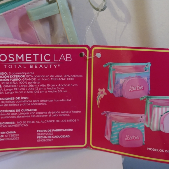 Barbie The Movie Makeup Bag Set of Three Mexico Exclusive 🇲🇽 - Picture 6 of 7